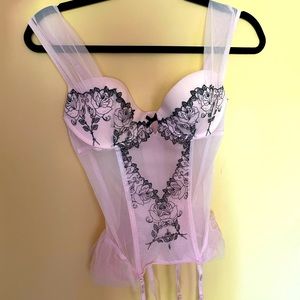 Victoria’s Secret corset lingerie pink